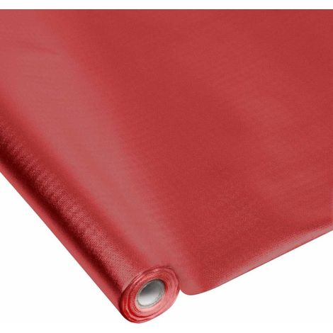 Nappe Plastique "Imperméable" 1,20x5m Rouge (1/2)