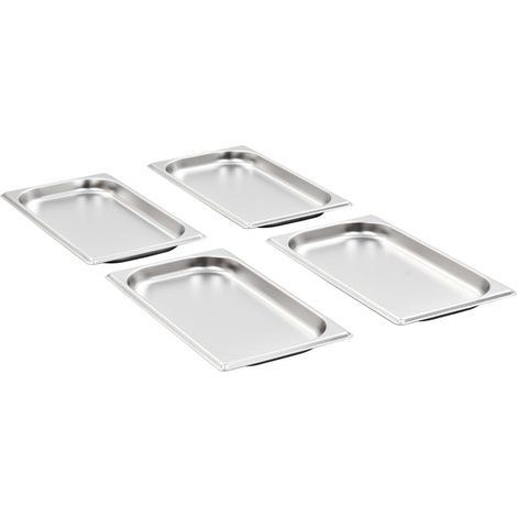Récipients Gastronorm 12 pcs GN 1/3 20 mm Acier inoxydable