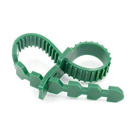 KINGLAKE 5 Pièces Attaches pour Tuteu Arbres 35CM, Attache Branches Vert, Caoutchouc Liens pour Attacher, Tuteur et Attache pour Arbre, pour Le Soutien Plantes (1/4)