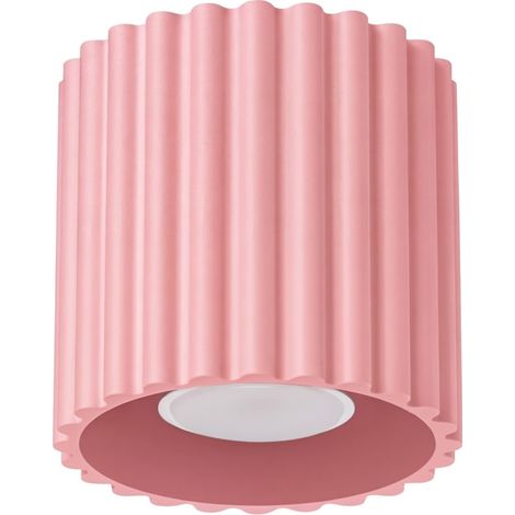 Plafoniere AURA rosa 10x10x10cm Alluminio Sollux (1/5)