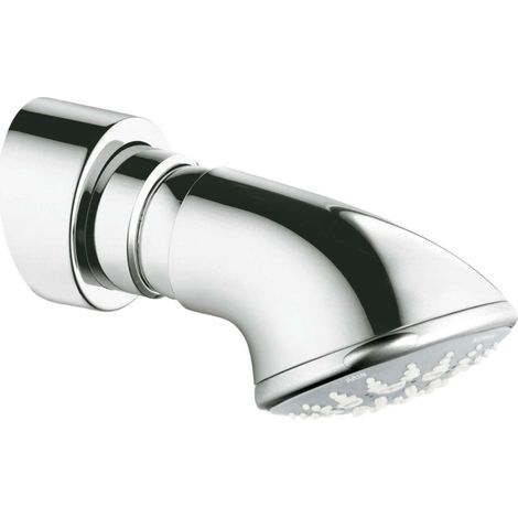Kopfbrause Grohe Relexa Five – verchromt – Normal, Jet, Rain, Massage, Champagne-Strahl – Kugelgelenk – Anschlussgewinde mit Dichtung – 27062000 (1/2)