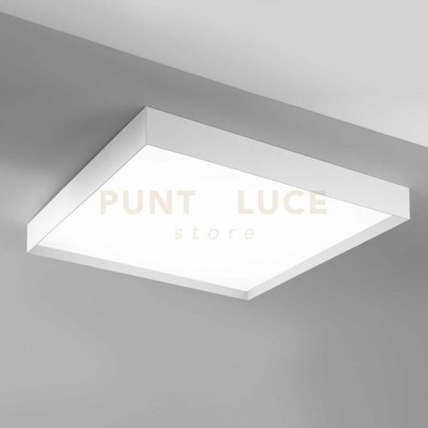 AOI P/G - PLAFONIERA ALLUMINIO BIANCO A LED 3000-4000K 6100-6400lm 80W DIMMERABILE
