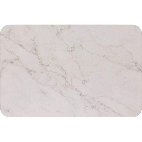 Alfombra lea de diatomita efecto mármol blanco 39x60cm - 5five