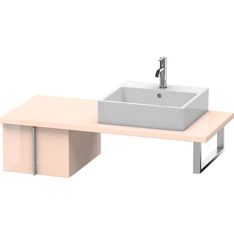 VERO mobile consolle basso 285x400x518mm lucido perla albicocca