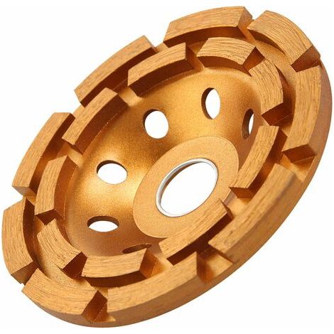 BUNTHAUS Diamond Concrete Grinding Wheel 5 inch for Polishing and Cleaning Stone Concrete Surface, Cement, Marble, Rock, Granite, and Thinset Removing, Angle Grinder Wheels Cup (1/5)