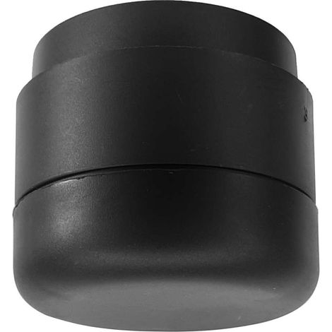 Ensemble pour pied de meuble rond Ø55mm en plastique avec base réglable 23 - 33mm et adaptateur TV Armoire Canapé Commode Table Chaise, hauteur 15mm (1/4)