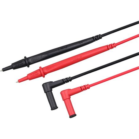 Coppia di puntali rosso/nero CAT III 1000V/CAT IV 600V 10A, boccola ⌀4mm - UNI-T UT-L25