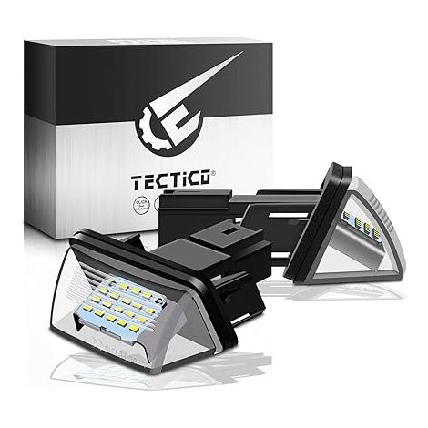 LED Éclairage plaque immatriculation auto Feux arrière Blanc pur 6000K 206 207 306 307 308 406 5008 Partner C3 C4 C5 Berlingo Saxo Xsara (1/5)
