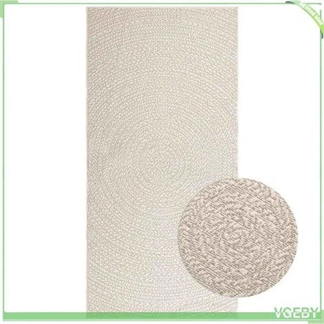 4010375 Tapis ZIZUR crème 100x200 cm aspect de jute intérieur extérieur (1/5)