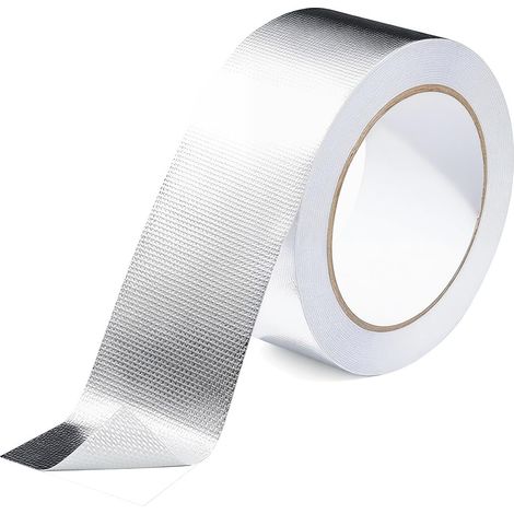 48mm x 10m Étanchéité Ruban Adhésif Aluminiums, Bande Thermique Aluminiums (1/5)