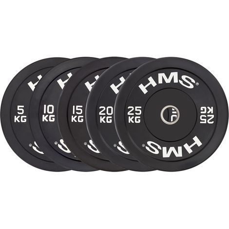 Disque de protection olympique noir de 25 kg (1/5)