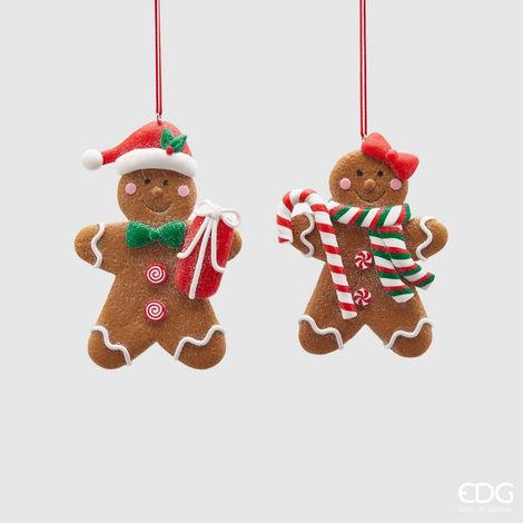 EDG Decorazione Omino Marz.Clay H12 2 Pezzi Assortiti