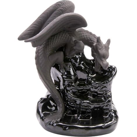 Porte-encens en forme de cône en cascade Dragon Zen Decor, encensoir, palnik, encens de méditation à reflux (1/5)