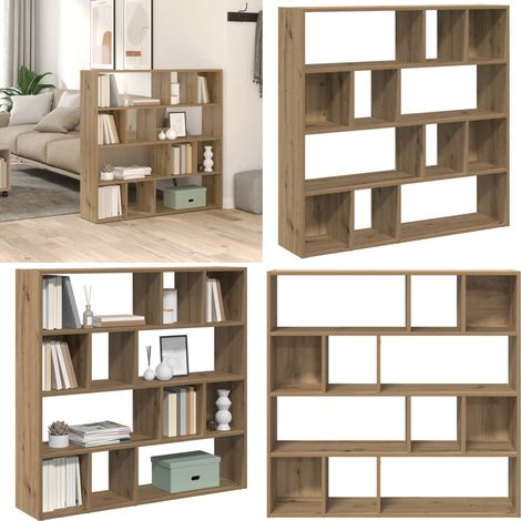 vidaXL Bücherregal/Raumteiler Artisan-Eiche 105x24x102 cm (1/5)