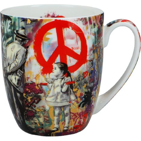 Carmani, Porzellanbecher t. Camio 380ml - Graffiti (1/4)