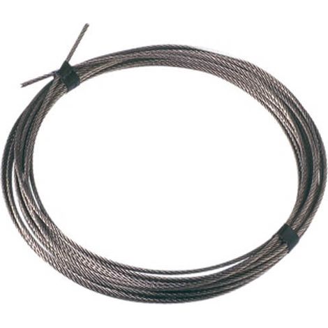 Câble inox multitoron Ø4 mm – Charge maxi 160 kg – Câble métallique pour chantiers humides – Résistance à la corrosion (1/2)