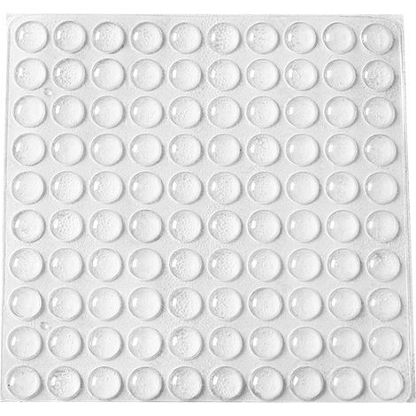 Butées de Protection en Caoutchouc, 200 PCS Arrêts de Portes Mural, Tampons de Porte, Nouveau Matériau Réutilisable, Transparente Pieds Adhésifs Anti-Choc Pour Protéger Les Murs et Meuble.(10×3mm) (1/5)