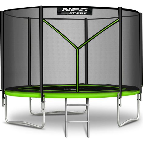 Neo-Sport 183 cm (6 Fuß) Gartentrampolin mit Außennetz und Leiter