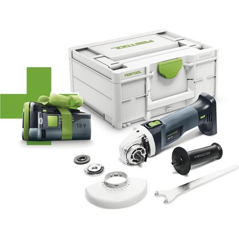 Winkelschleifer FESTOOL AGC 18-125 EB-Basic (1 x 5,0 Ah + Systainer SYS3 M 187)