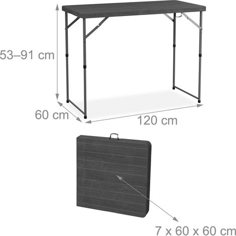 Relaxdays Gartentisch, klappbar, HBT: 75 x 220 x 68 cm, Kunststoff, Stahl, wetterfester Klapptisch, Outdoortisch, weiß Relaxdays Gartentisch, klappbar, HBT: 75 x 220 x 68 cm, Kunststoff, Stahl, wetterfester Klapptisch, Outdoortisch, weiß