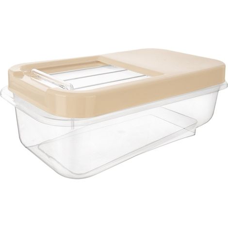 Beige Aufbewahrungsbehälter für Kapseln, Pulver und Lebensmittel, 5 l (1/5)