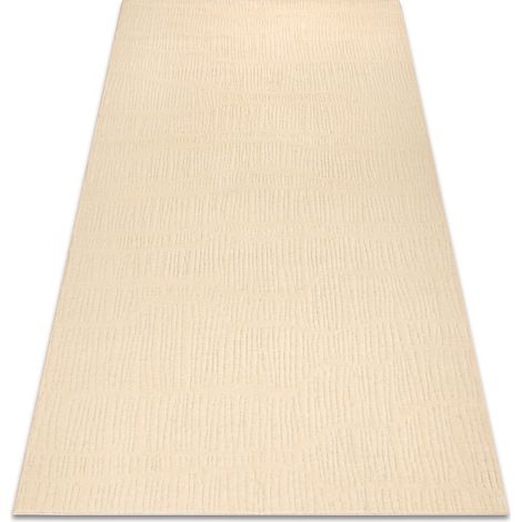 Tappeto in lana TEXTURA 488.14.LA100 OSTA - Linee strutturale crema beige 240x340 cm
