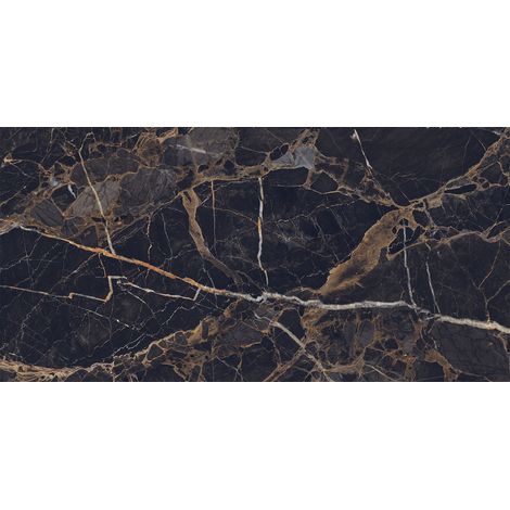 Mexen Orlo Nero campione di gres porcellanato smaltato rett. G1, piastrella da pavimento e parete 120 x 60 cm, alto lucido - TL2 (1/5)