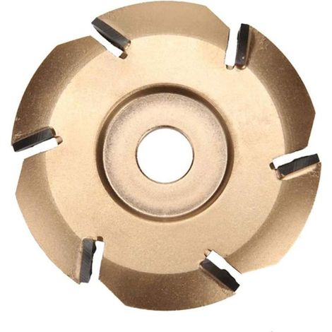 6-zahnige Holzschnitzscheibe für Winkelschleifer mit einer 16 mm Öffnung (90 mm Durchmesser) (1/3)