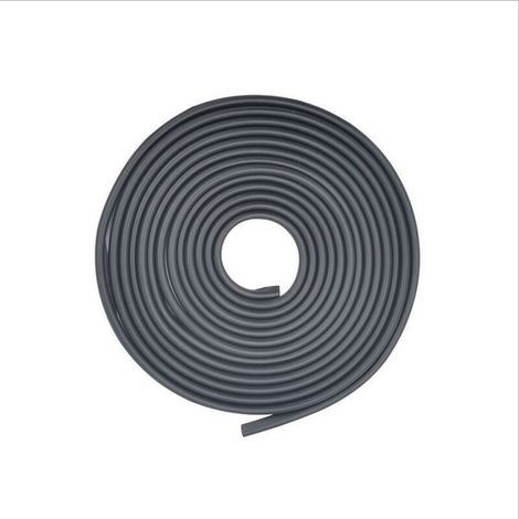 Protection de porte en caoutchouc monobloc en forme de U 5 m (noir) (1/4)