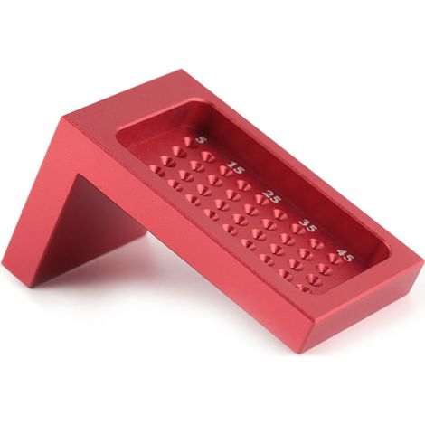 T-förmiger Anreißmarkierer für Holzbearbeitung, Messwerkzeug, Kreuzkalibrierungslineal aus Aluminiumlegierung (1/5)