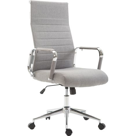 Silla De Oficina Kolumbus En Tela Gris