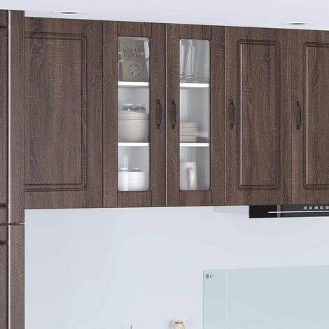 Küchenschrank Braun Eichen-Optik 60 x 31 x 80 cm Holzwerkstoff