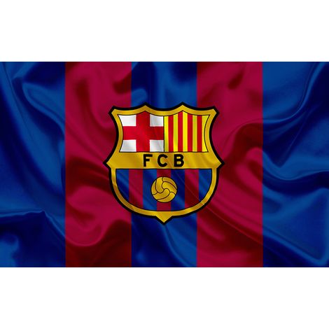 Papier peint panoramique Foot / Football - FCB Barcelone - 130 cm x 81 cm (1/2)