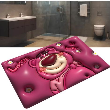 Tapis de bain diatomé Cartoon 3D Anti-glissant Ultra absorbant pour Salle de Bain Sol (1/5)