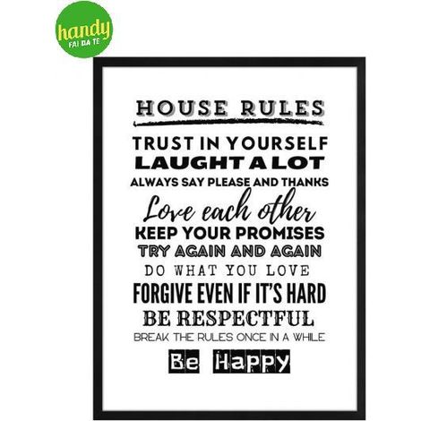 Quadro Lupia Optical 32 x 42 cm House Rules