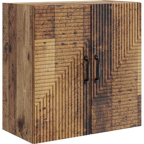 Armario de pared Madera envejecida 59 x 31 x 60 cm vidaXL (1/5)