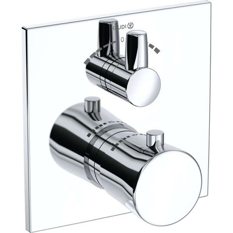 Kludi Amba - Mitigeur thermostatique encastré, 2 sorties, chrome 538100575 (1/2)