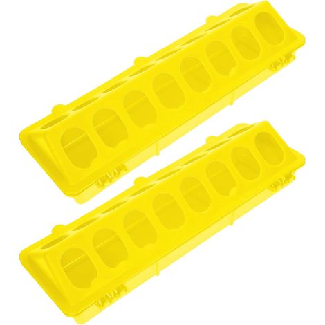 2pièces Abreuvoir pour Poulet Et Mangeoire à Pigeons Plastique Conteneur pour Mangeoire à Oiseaux Pratique pour Petits Oiseaux