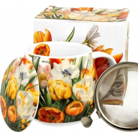 Tazza con infusore a barilotto in porcellana, 430 ml, in confezione regalo (1/5)
