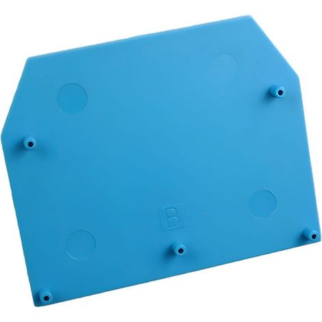 Plaque d'extrémité bleue pour borne à vis 16mm² - IMO