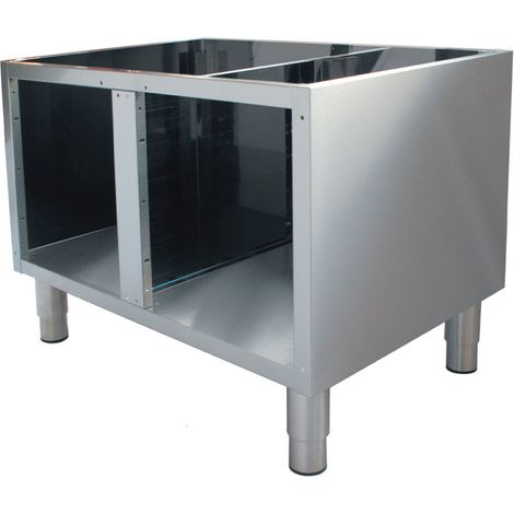 Soubassement ouvert pieds réglables inox - Diamond