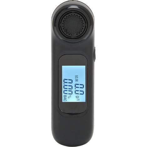 Alcoolomètre portable C7, testeur d'haleine précis avec 3 voyants lumineux, noir (1/5)