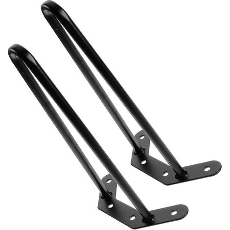Deux pieds en épingle à cheveux, pieds de table en fer forgé de 250 mm, extrémités de table basse. (1/5)