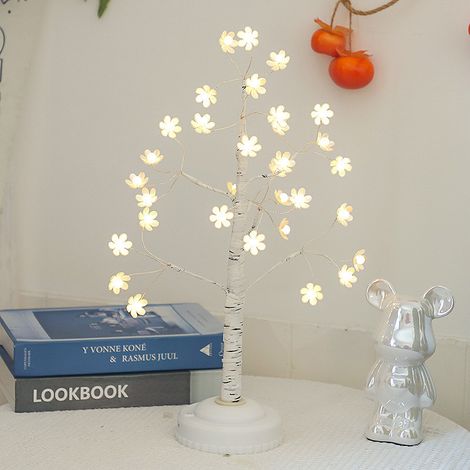 Dekorative LED-Baumlampe mit Kupferdraht, Nachtlicht für Wohnzimmer und Schlafzimmer, Ambientbeleuchtung mit Fernbedienung, USB- und Batteriebetrieb, warmes und sanftes Design-lsw