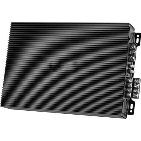 Amplificador de audio para automóvil, 4x200W a 4 ohmios, 4x400W a 2 ohmios, THD 0,1–0,15%, relación señal/ruido  92 dB, carcasa de aleación de aluminio. (1/5)