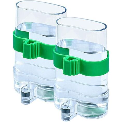Bird Water Dispenser, 2 Pieces Automatic Bird Feeder, Automatic Bird Waterer, Bird Water Dispenser Cage for Parrot Small Animal Feeding Use (1/4)