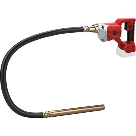Batteur béton sans fil, compatible avec batterie 18 V, 1,5 m, pour compactage du béton, 6000 tr/min, bouteille vibrante de 35 mm, sans batterie (1/5)