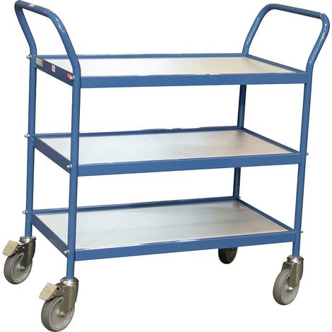 Fimm - Servante polyvalente charge 150 kg 780 x 420 mm 3 plateaux Diam roues 125 mm