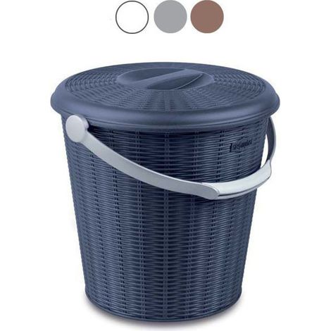 Poubelle ronde Élégance Gris L 10 Stefanpl