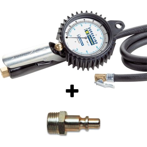 Pistola gonfiaggio wonder by Michelin bar psi manometro pneumatici+racc ita 1/4"